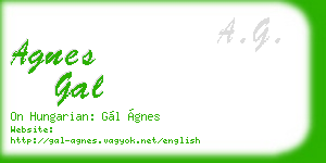 agnes gal business card